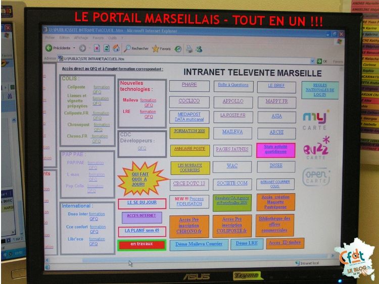 MARSEILLE BACK ECRAN PORTAIL