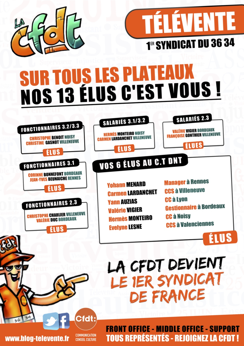 Tract Elus CFDT Elections 2018